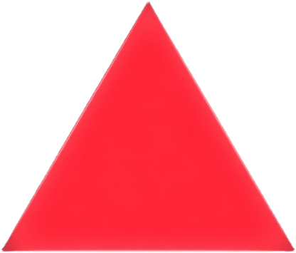 Neon Red Triangle Coin