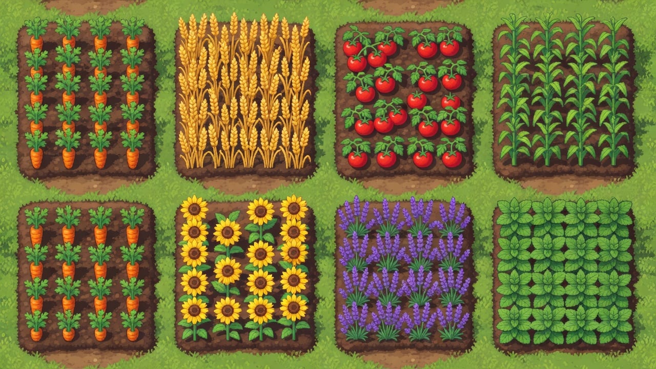 Cozy Pixel Farm Scene