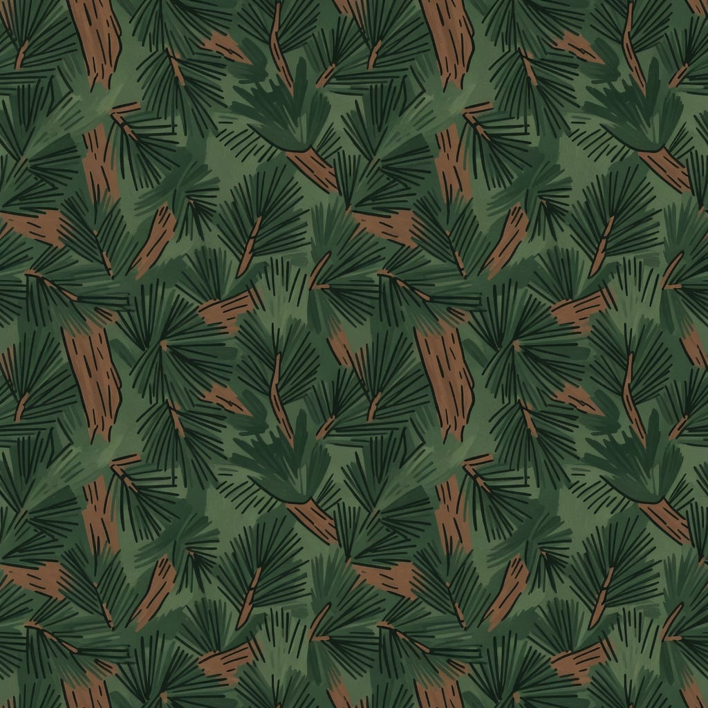 Storybook Evergreen Foliage Texture