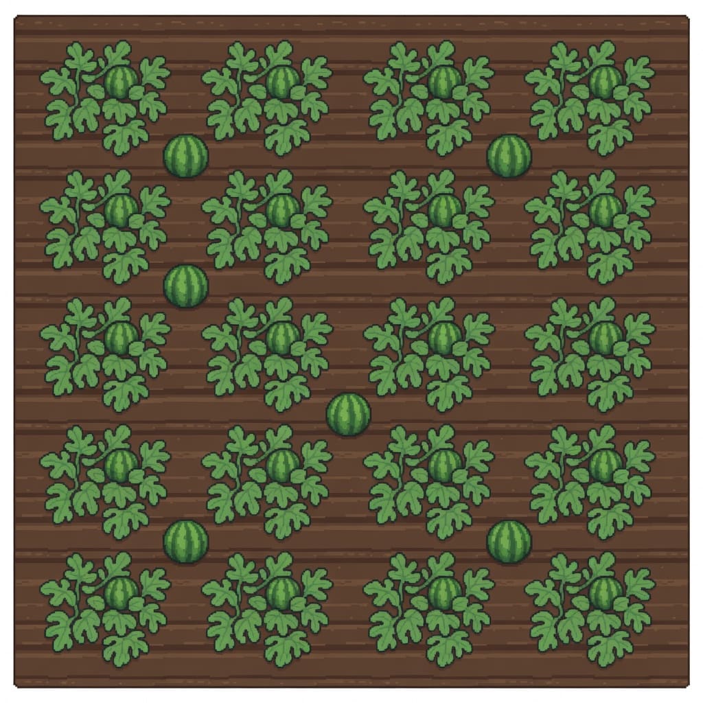 Watermelon Plot Mature Stage