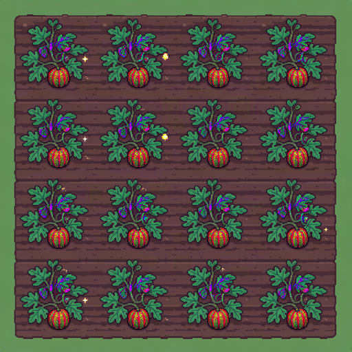 Pixel Watermelon Farm Plot