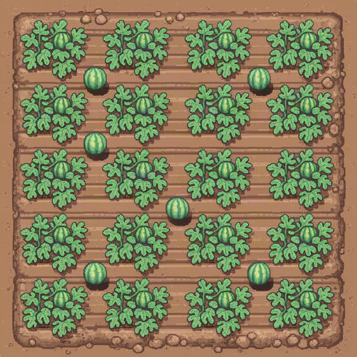 Pixel Art Tilled Soil Farm