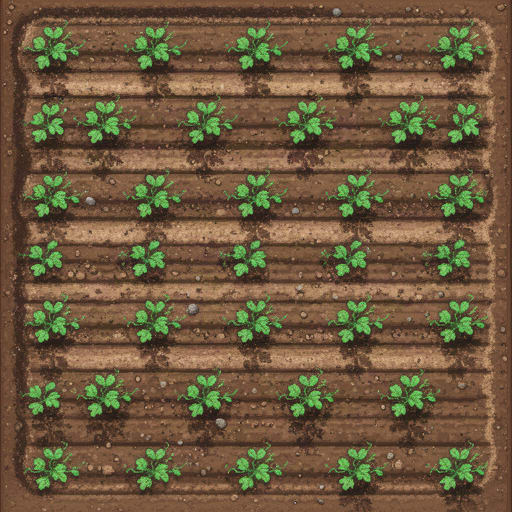 Tilled Pixel Farm Soil