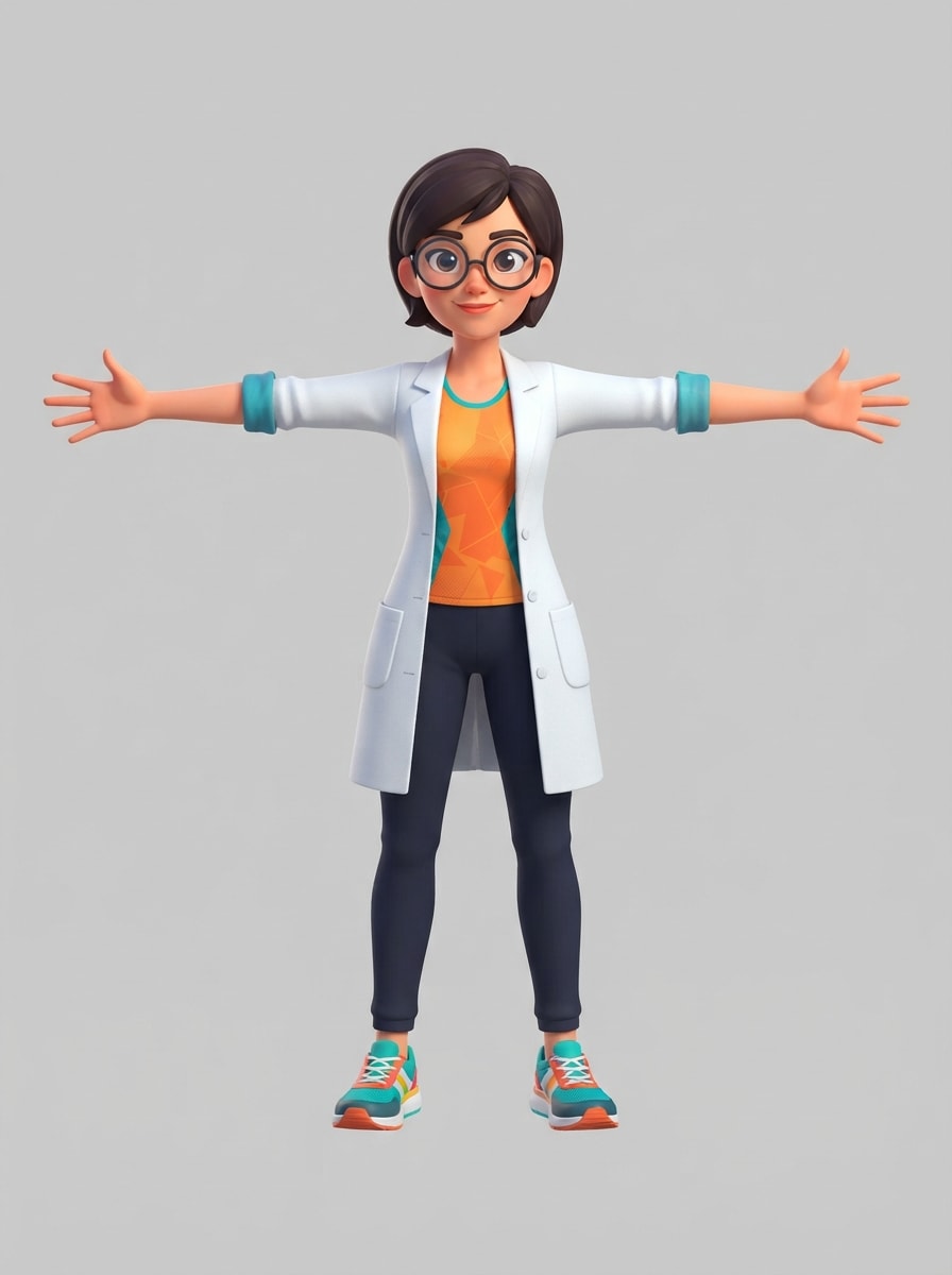 RUN IQ Brainiac Runner T-pose concept