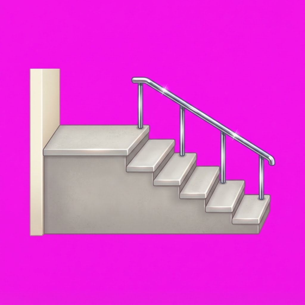 Image: SIDE VIEW of a school building ENTRANCE STOOP for
