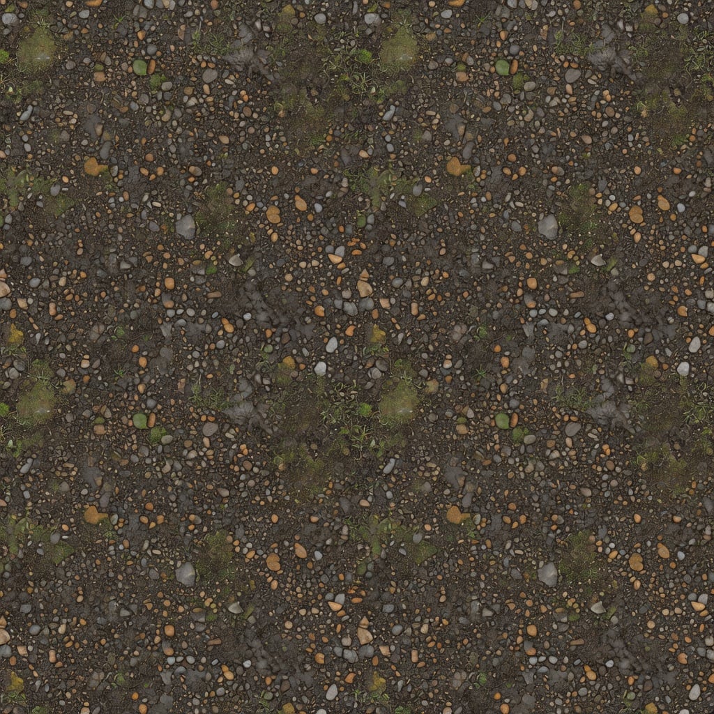 Peak Retreat Rocky Muddy Ground Texture