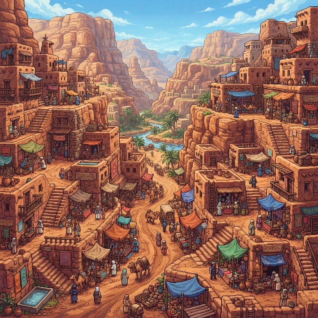 Desert Cityscape Settlement