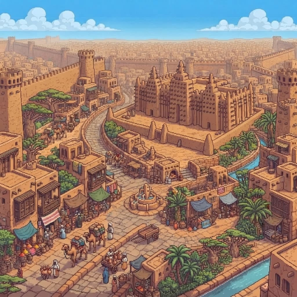 Stylized Savannah Cityscape (3)