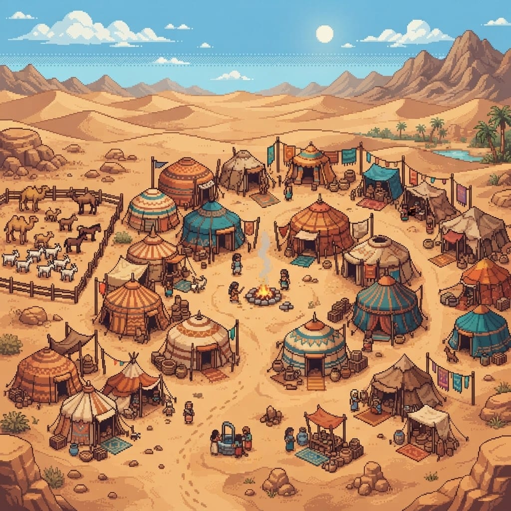 Nomadic Desert Tribe Camp