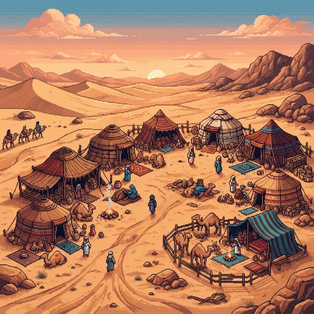 Nomadic Desert Tribe Camp (4)