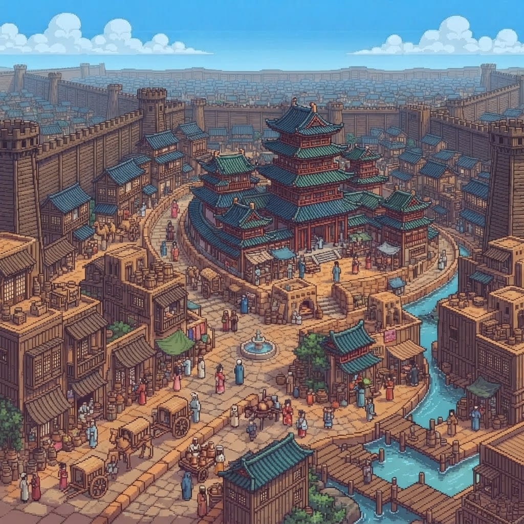 make big a wooden walled city. (4)