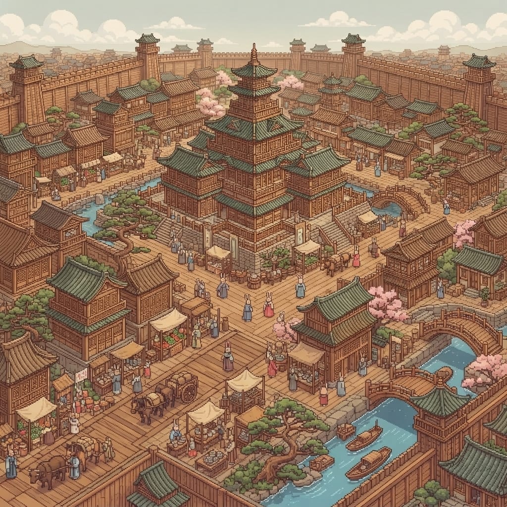 make big a wooden walled city. (3)