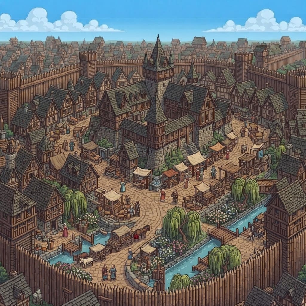make big a wooden walled city. (2)