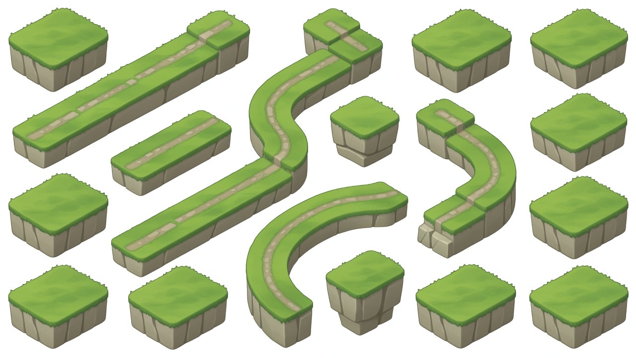 Isometric Terrain Tilemap Set