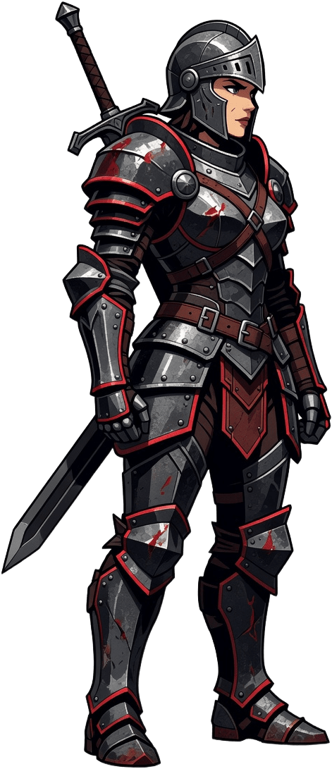 Female Heavy Armor Warrior Sprite