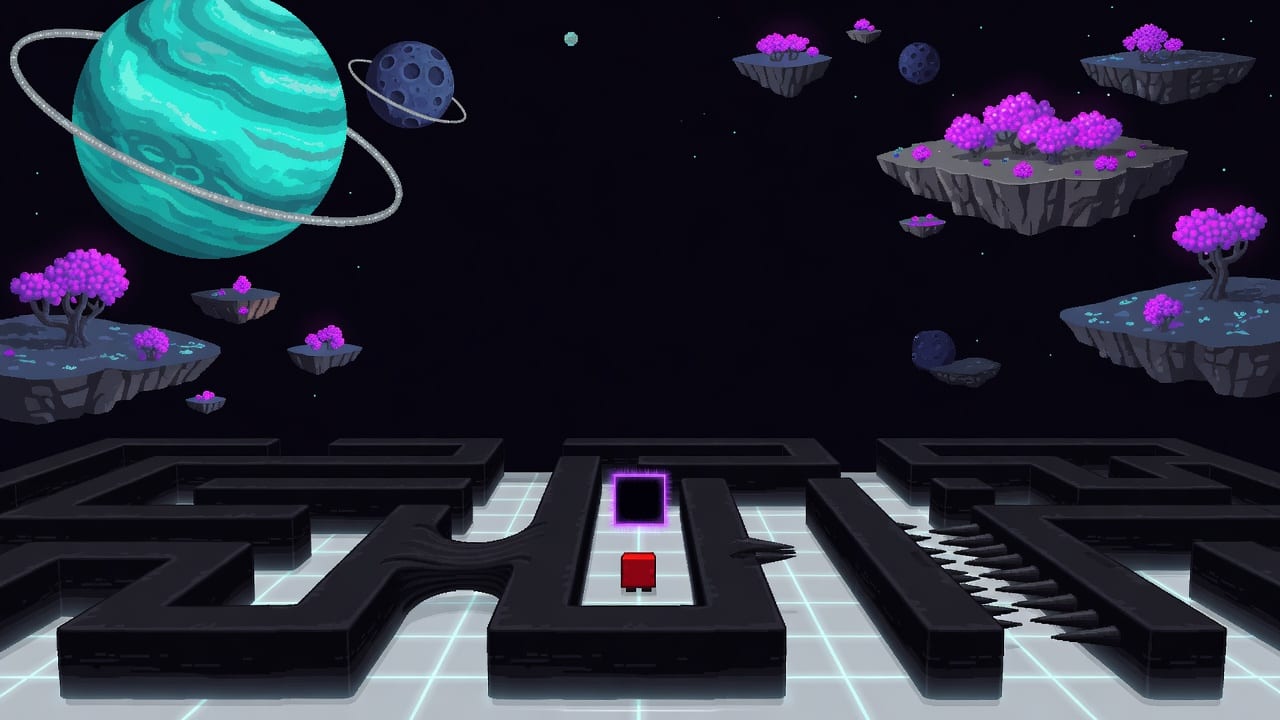 Alien Maze Title Background 02