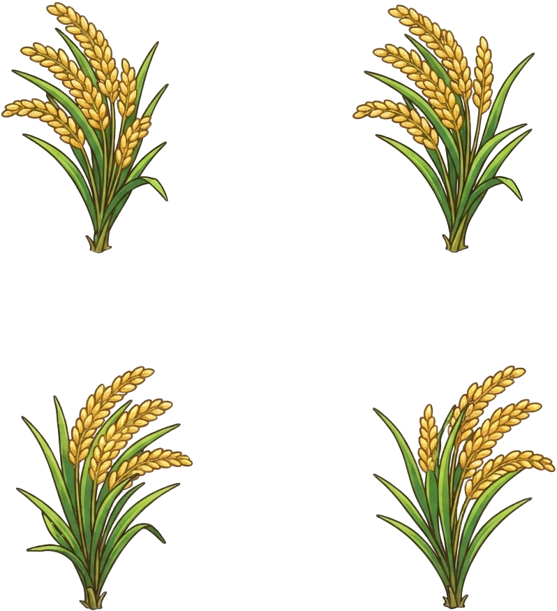 Image: 2D game sprite sheet, exactly 4 animation frames a
