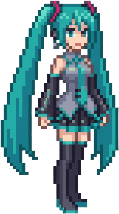 Hatsune Miku Pixel Sprite