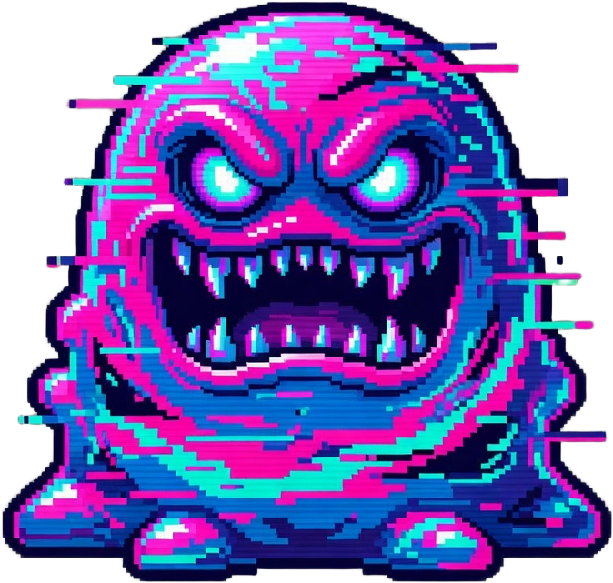 Glitch Slime Enemy Battle Sprite