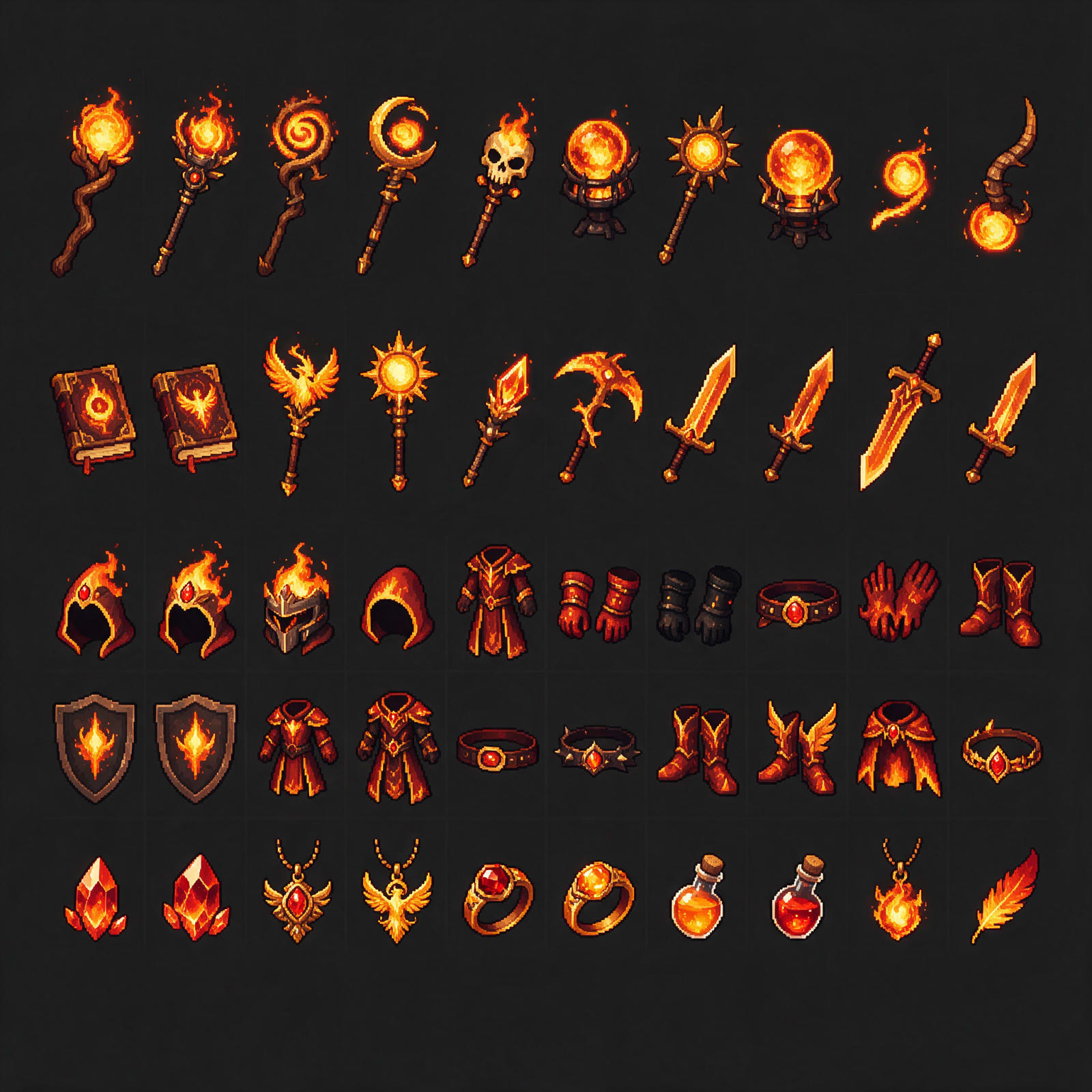 Ecos de Valdrenne - Equipo Kael Mago Fuego 50 Iconos