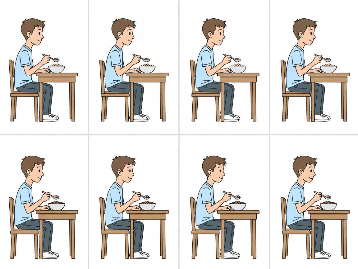 High School Student Eat Sprite Sheet
