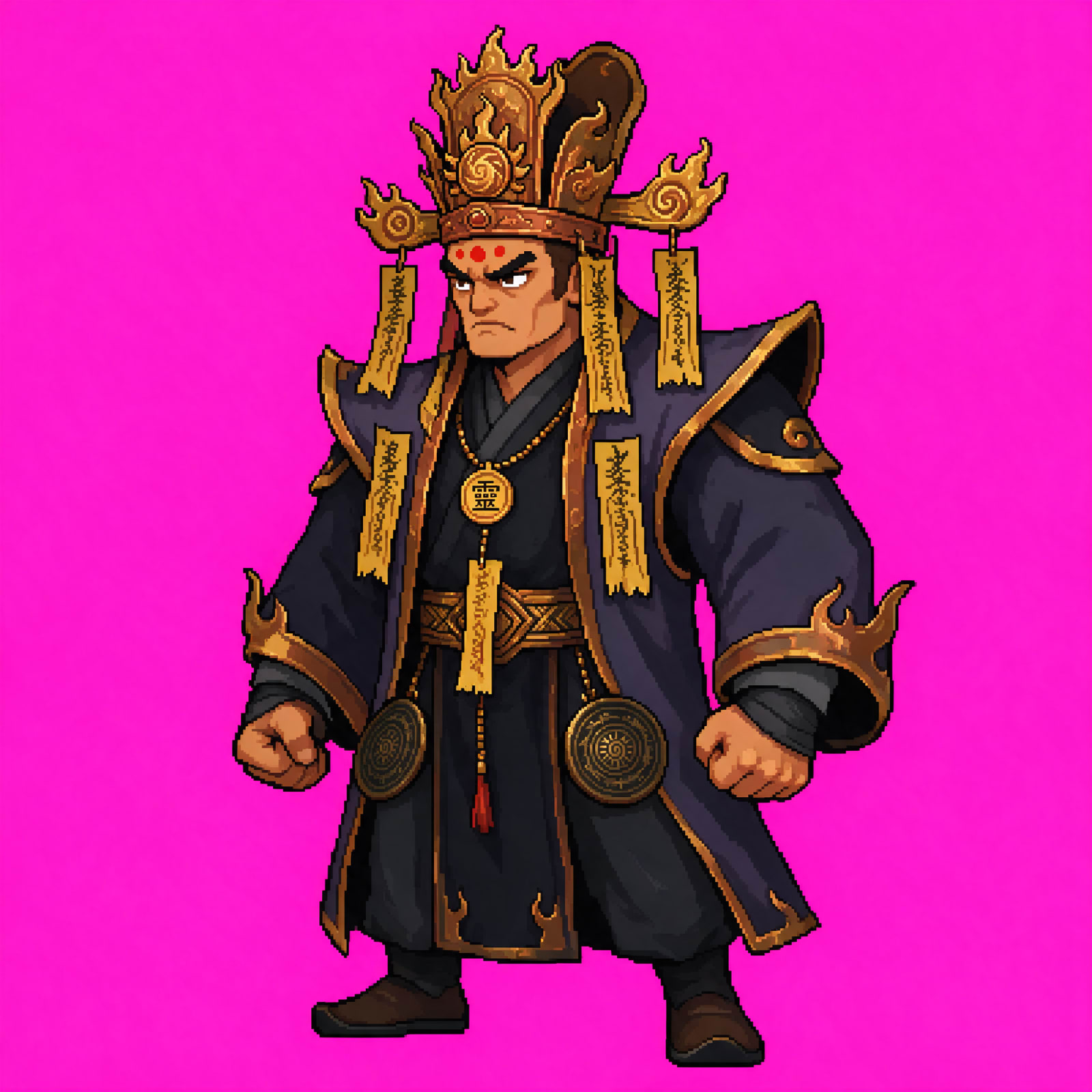 Gate 1 Boss Quy Vuong Pixel Sprite