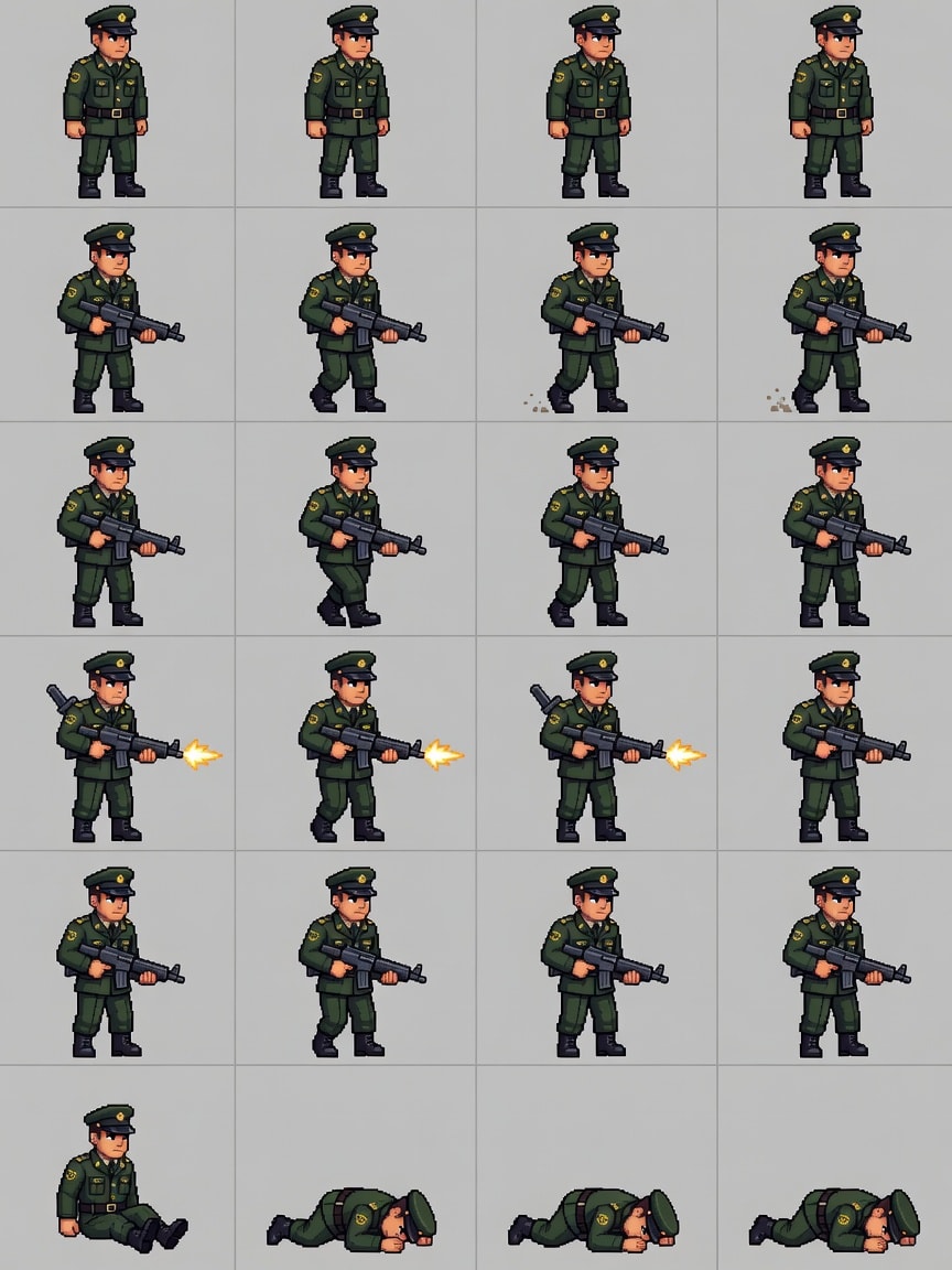 Field Commander Uniform Animation Sheet