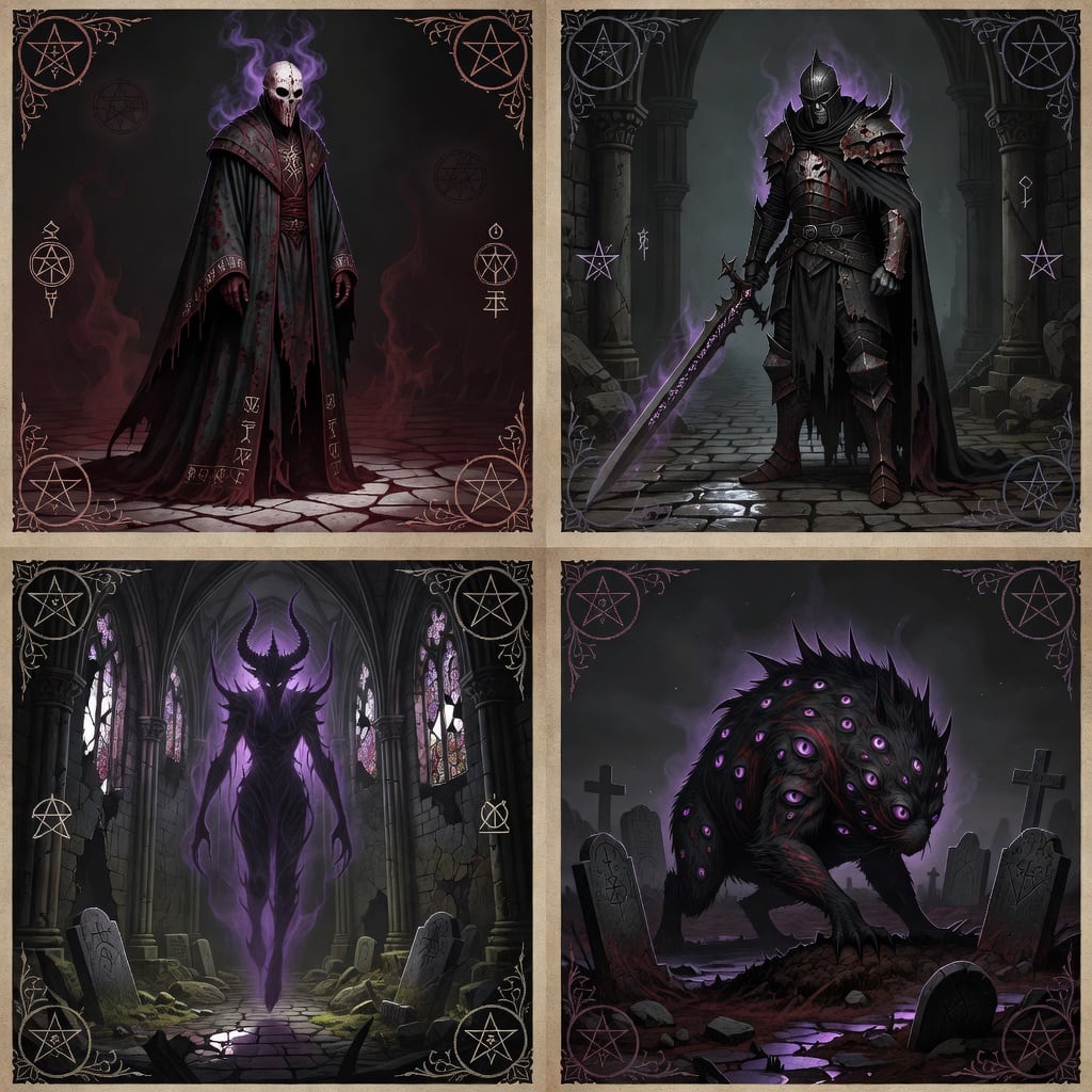 Dark Occult Deckbuilder Card Art (4 / 4)