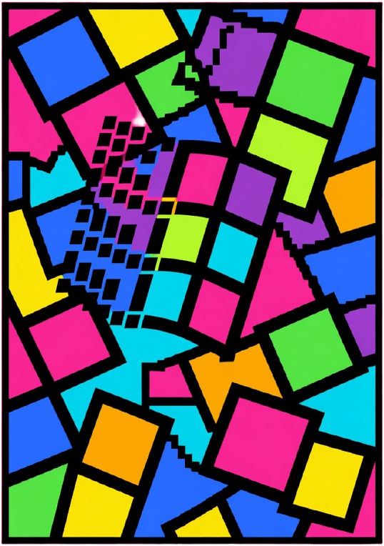 Retro poster (pixel art)