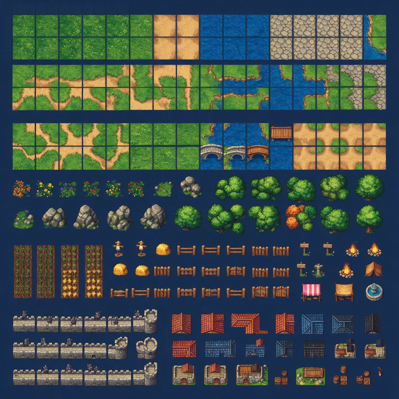 Arcane Realms Overworld Tileset Atlas