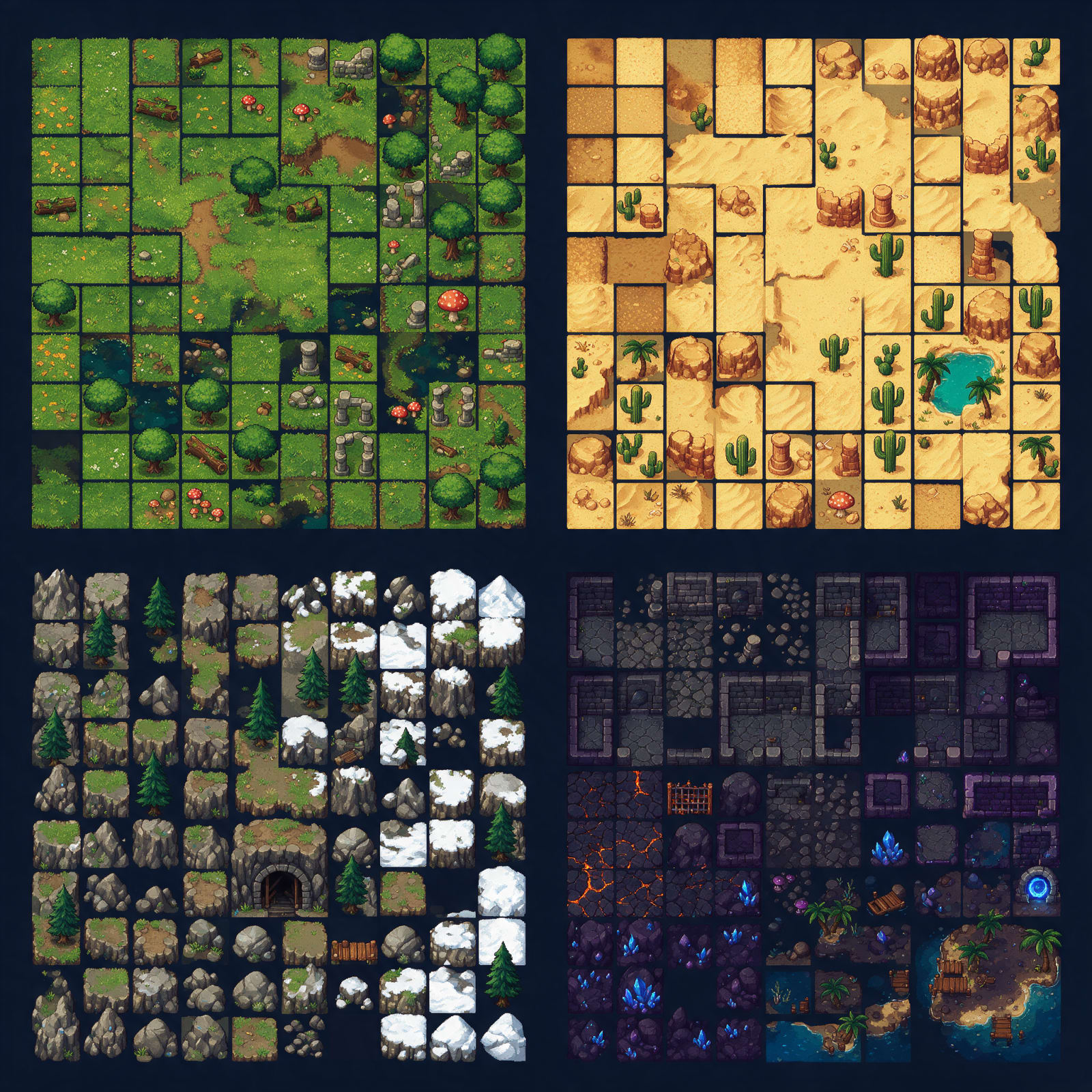 Arcane Realms Biome Expansion Tileset