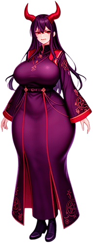 Crimson Demon Woman