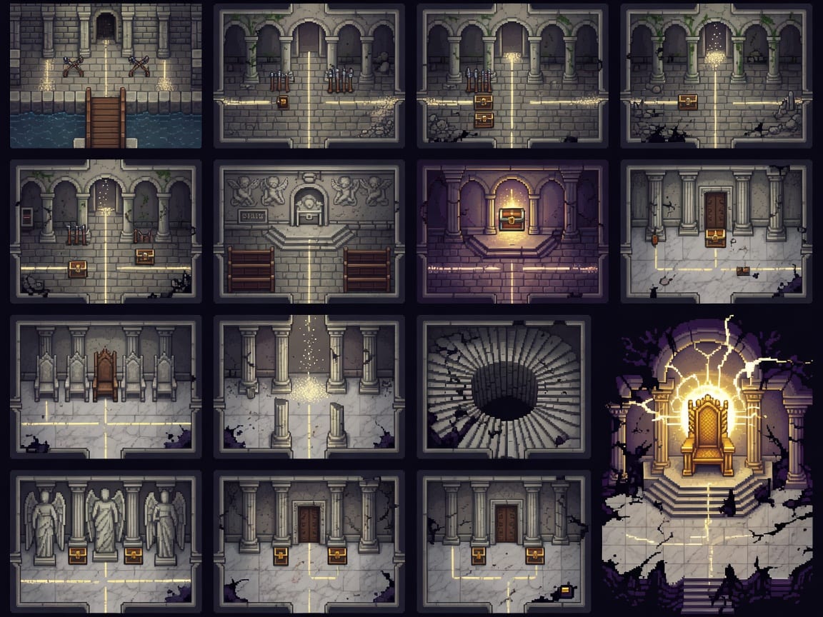 Ecos de Valdrenne - Capitulo 7 Atlas Mazmorra Castel 12 Salas