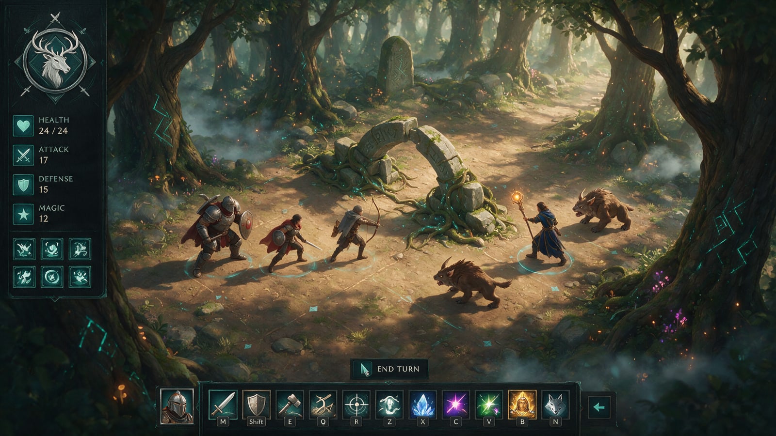 Roadblock Concept - Fantasy Enchanted Woodland