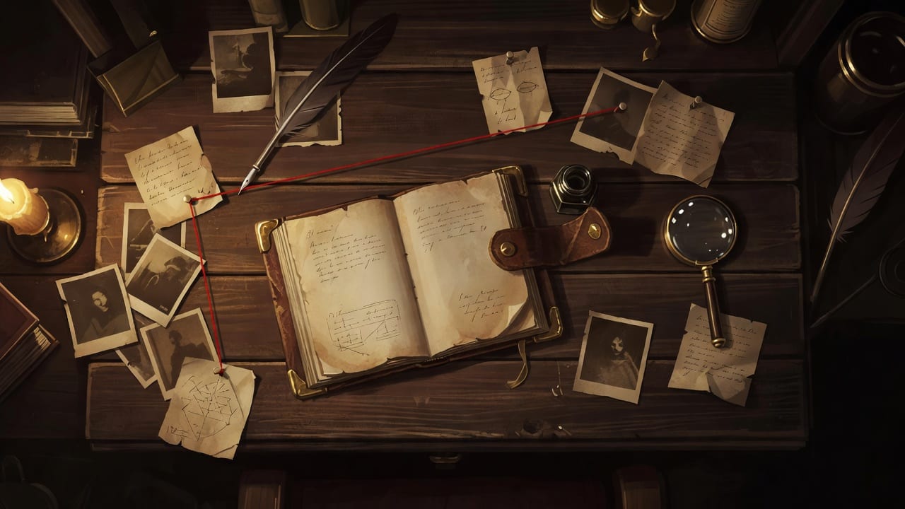 Journal Desk Open Notebook Background