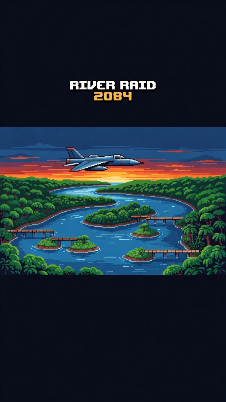 River Raid Portrait Title Background