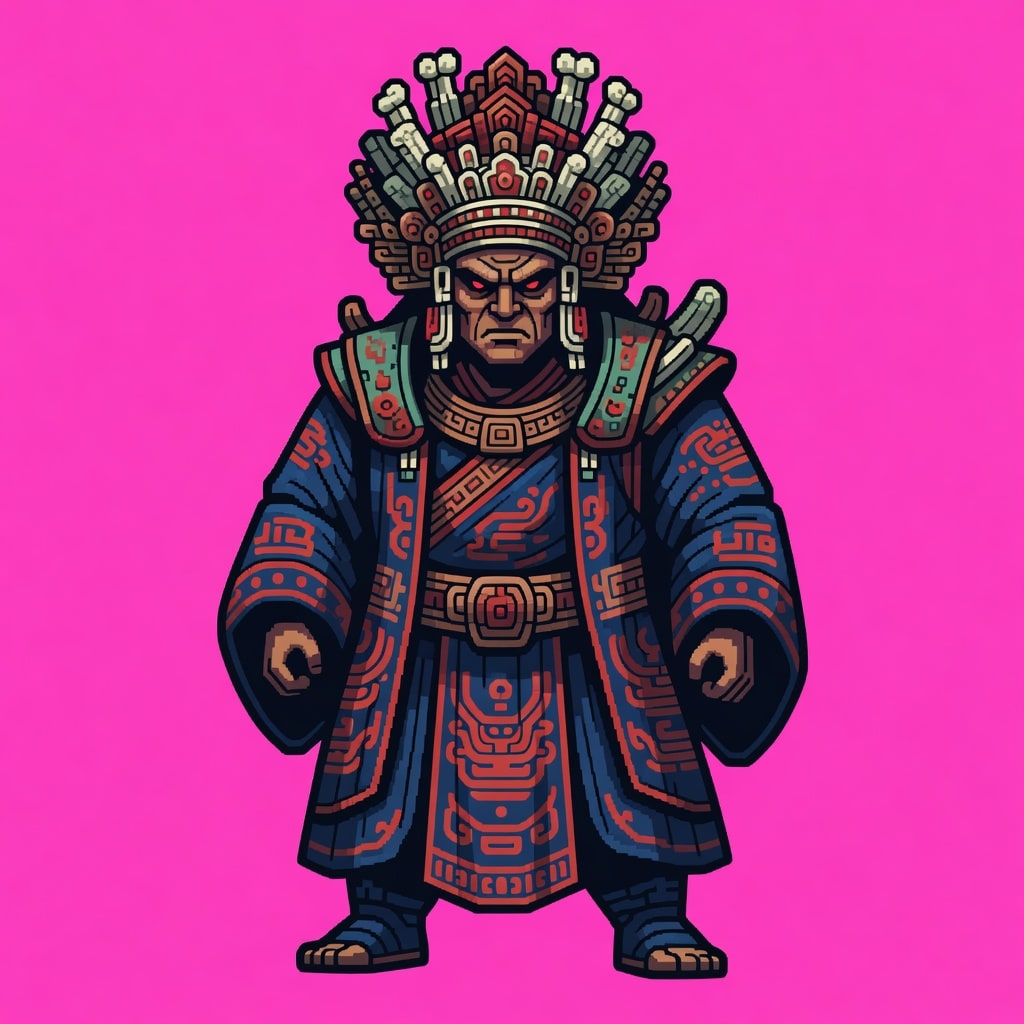 Gate 1 Boss Vietnamese Folk Entity Pixel Sprite