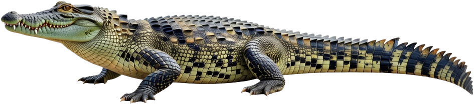 Photorealistic Crocodile Sprite