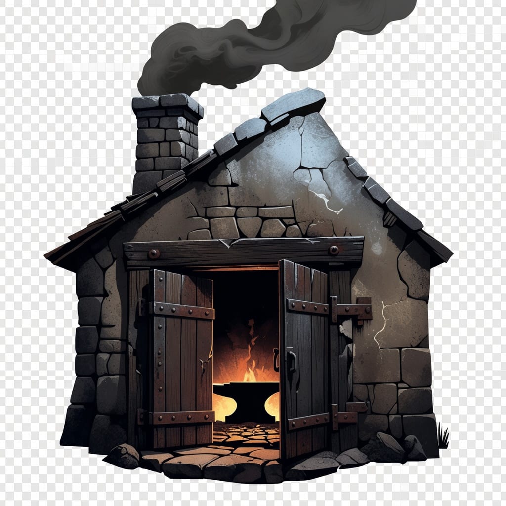 Dark Fantasy Blacksmith Forge