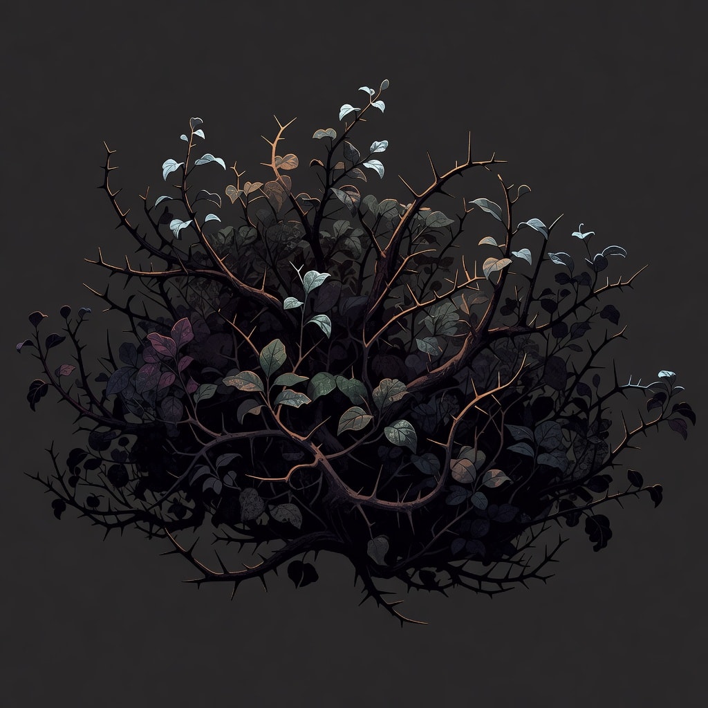 Dark Thorny Shrub