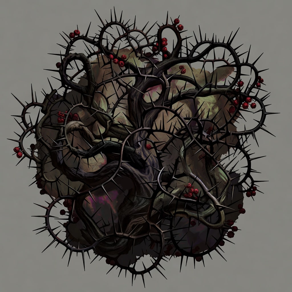 Dark Fantasy Thorn Bush