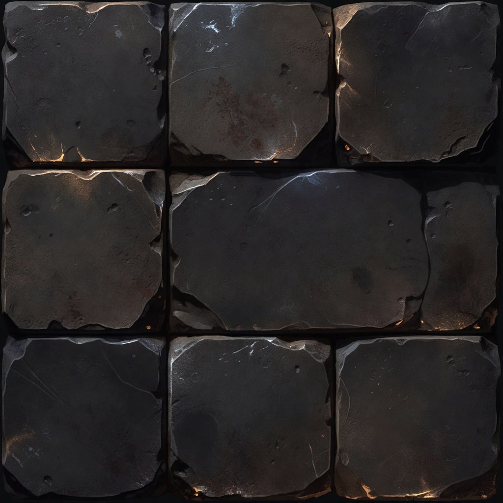 A single tileable dark stone floor