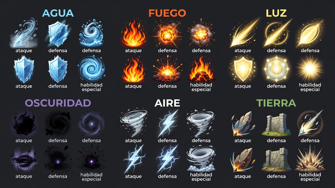 C - Iconos y efectos elementales