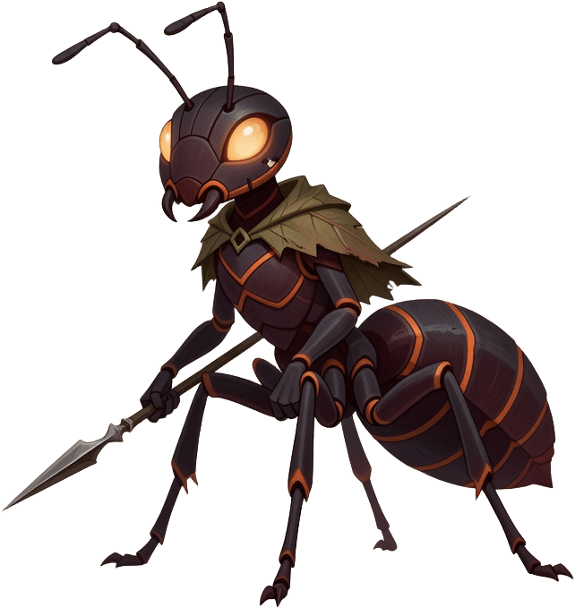 Ant Warrior Metroidvania Sprite