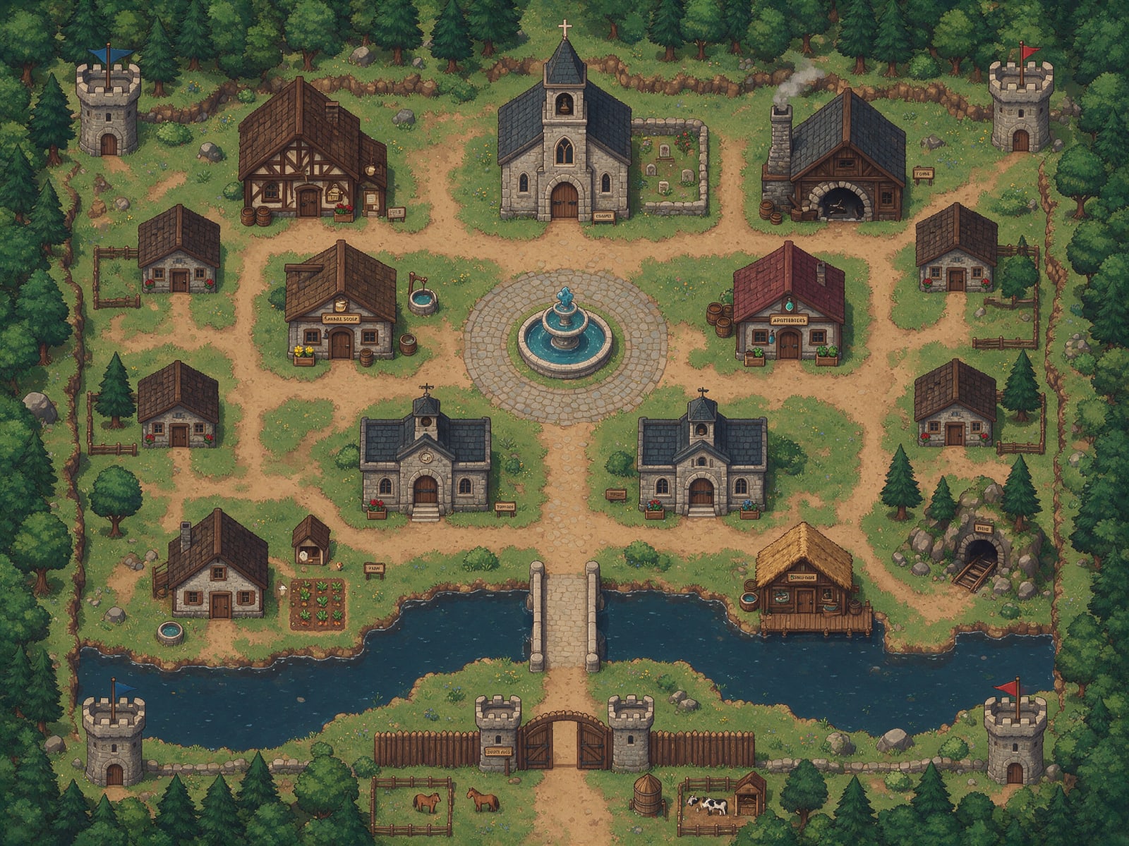 Osborn Village Hub Layout Concept 70x58
