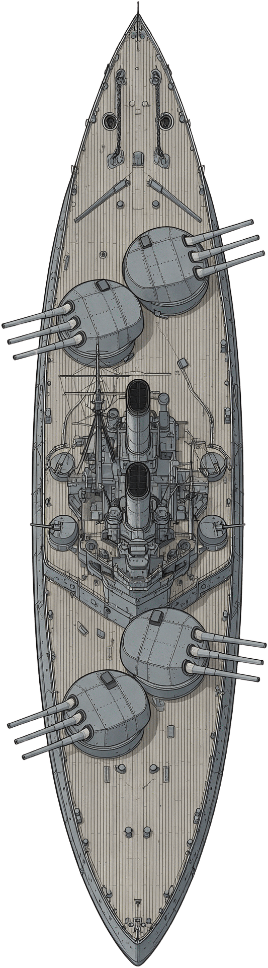 Player Dreadnought Hull Top-Down