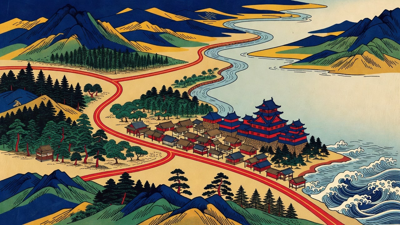 Ukiyo-e Terrain Map