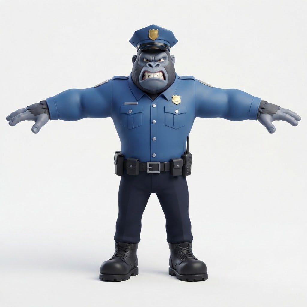 Police Gorilla Chaser