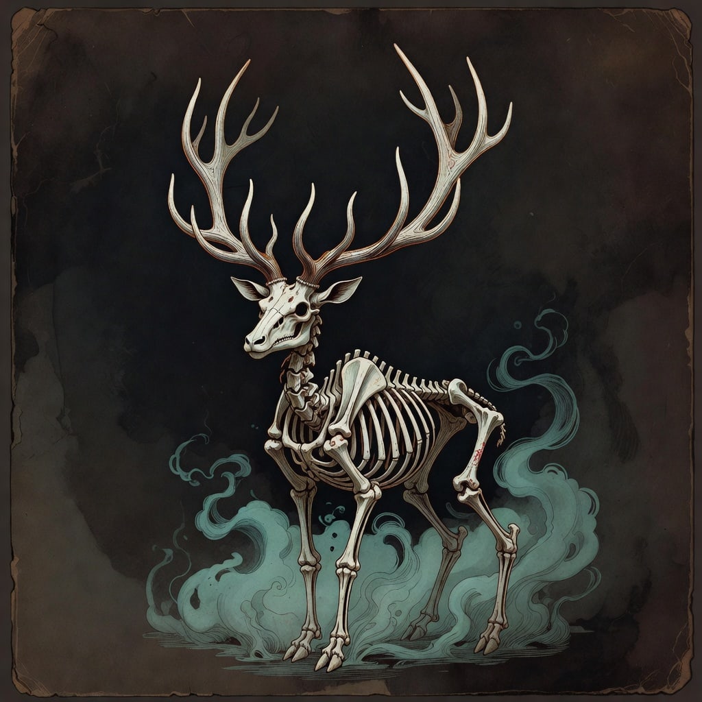 Bone Elk Portrait