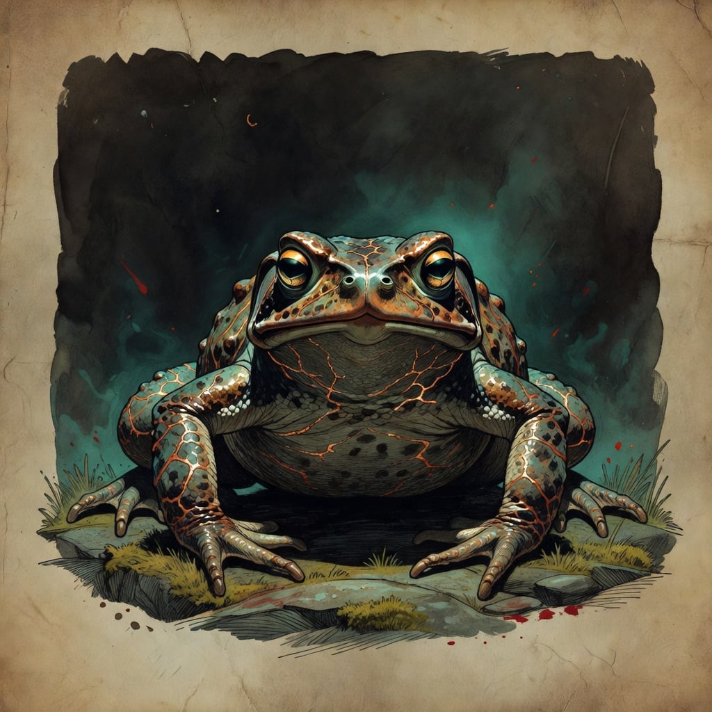 Dusk Toad Portrait